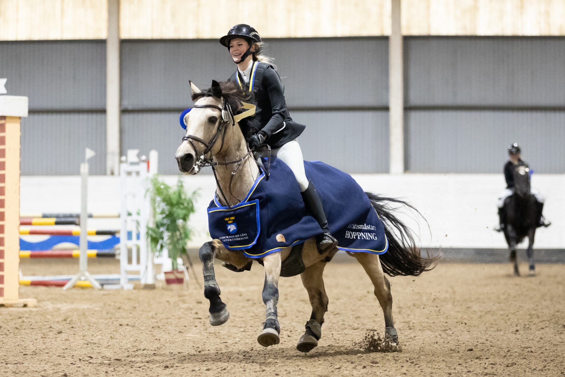 Distriktsmästare i hoppning 2023 C-ponny - Denise Sternhoff och Önnarps Quattro